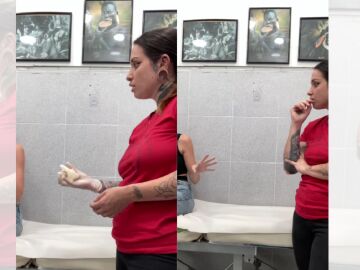 TikTok viral de la clienta que critica a las personas tatuadas y con piercings.
