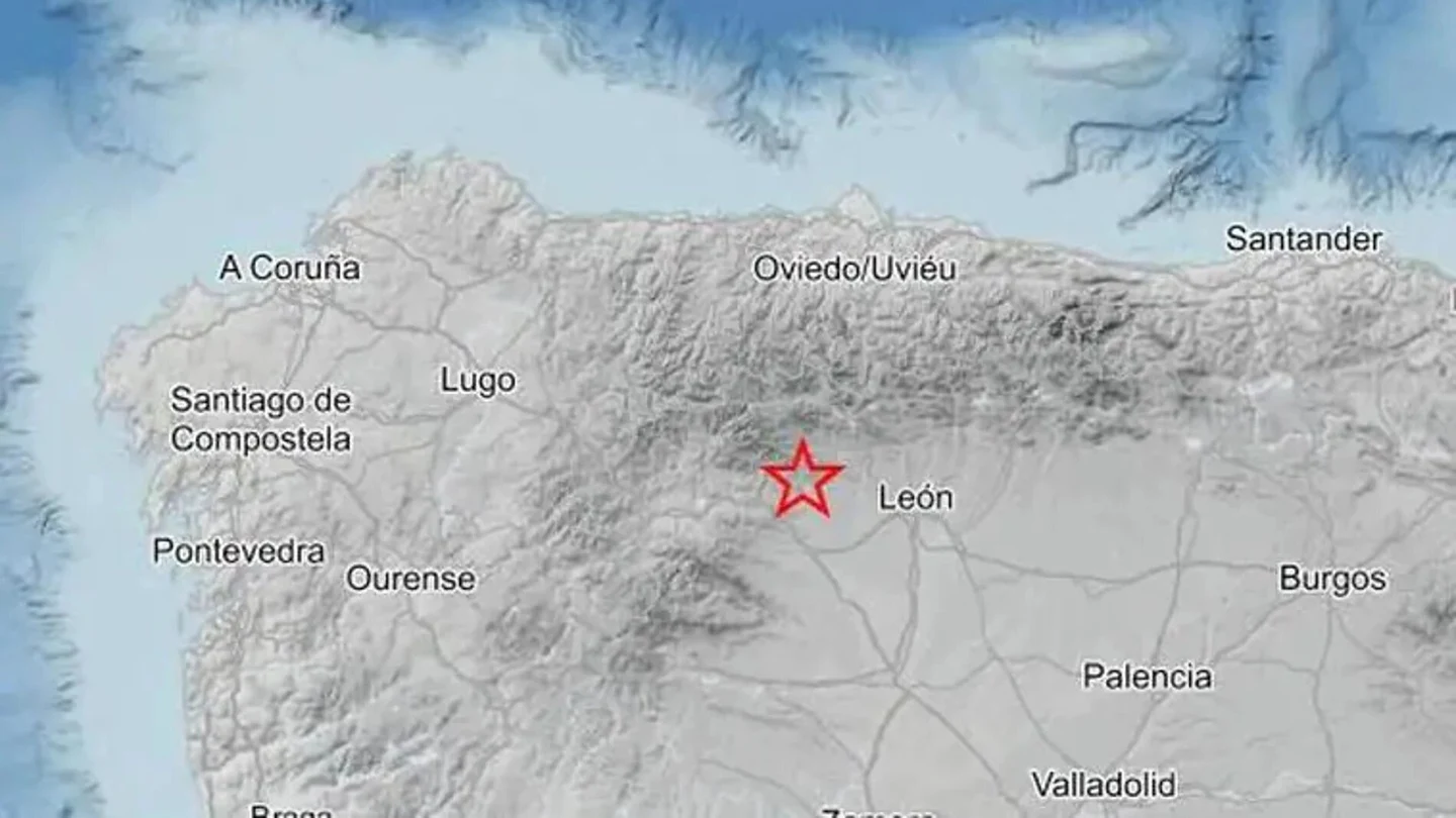 Imagen del terremoto registrado en León Imagen del terremoto registrado en León