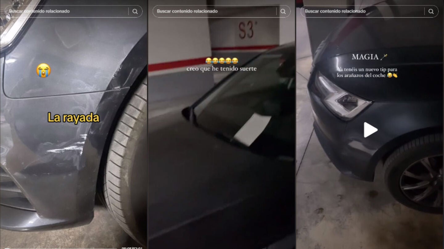 Raya el coche de su vecino