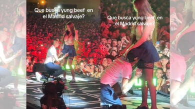 El polémico vídeo del último concierto de Yung Beef con Virgen María