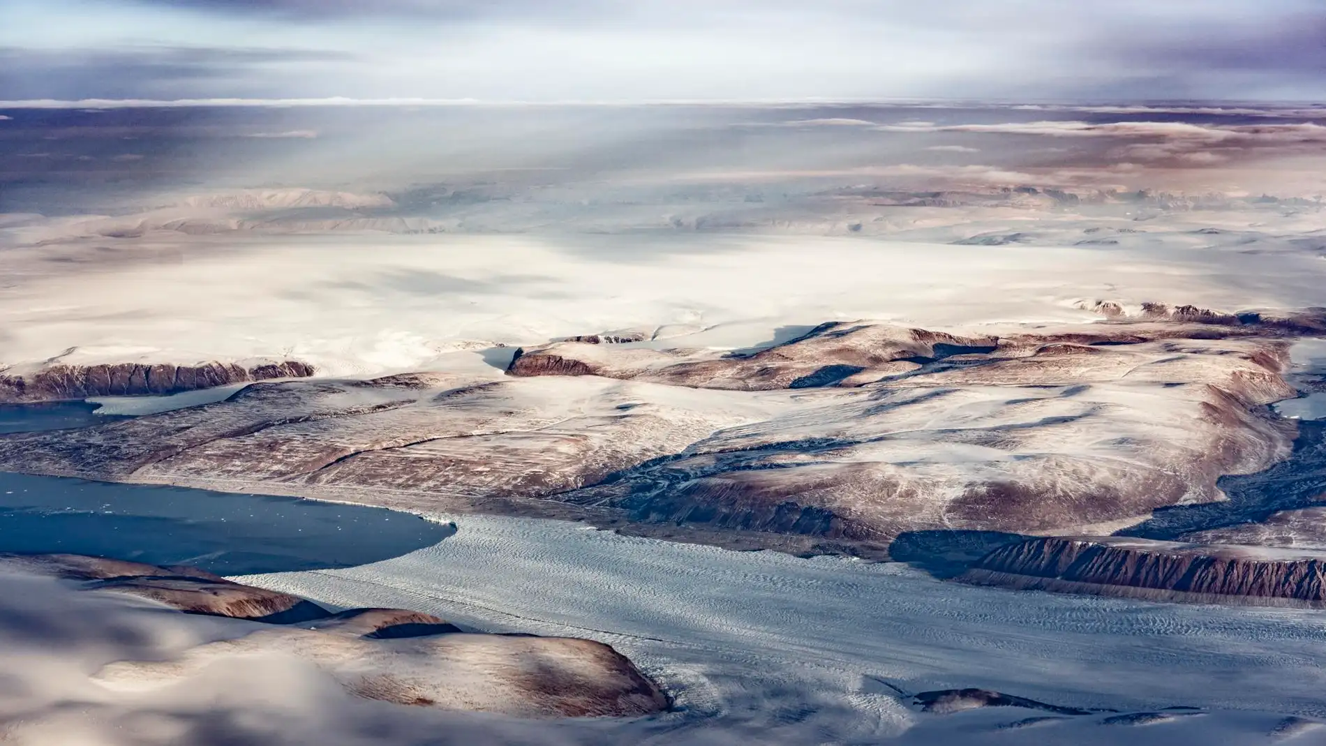 La capa de hielo de Groenlandia afectada por el cambio climático