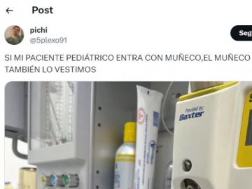 El emocionante gesto que tiene un m&eacute;dico con los mu&ntilde;ecos de los ni&ntilde;os en su hospital