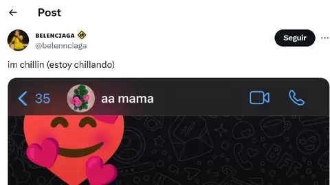 Pantallazo del tuit de @belennciaga Pantallazo del tuit de @belennciaga