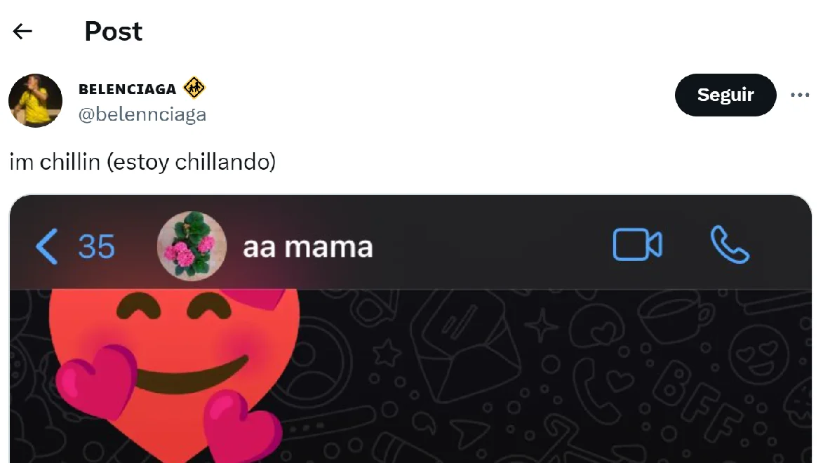Pantallazo del tuit de @belennciaga