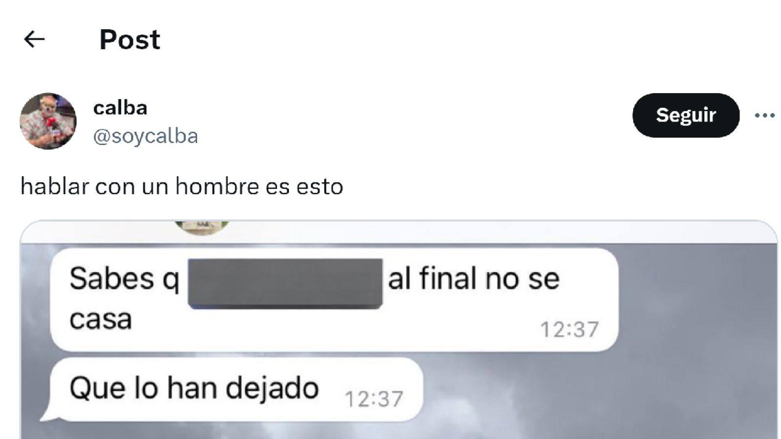 Le pregunta a su novio por un cotilleo y no se puede creer la respuesta: 