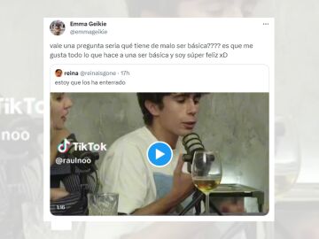 Tuit viral sobre un TikTok que critica los gustos mainstream.