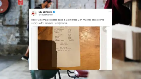 Camarero en un restaurante Camarero en un restaurante