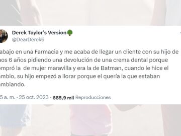 Tuit viral sobre un padre y los estereotipos de g&eacute;nero.