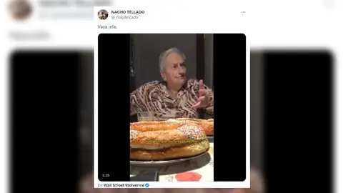 La abuela que se indigna porque no le dejan tomar whisky. La abuela que se indigna porque no le dejan tomar whisky.