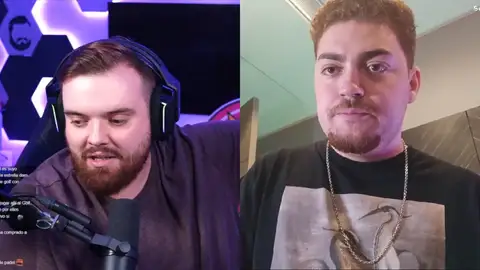 Ibai y Grenheir durante sus respectivos streams. Ibai y Grenheir durante sus respectivos streams.