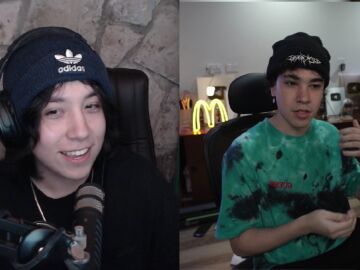 Quackity y Spreen en sus respectivos streams.