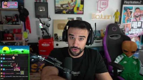 IlloJuan durante uno de sus streams. IlloJuan durante uno de sus streams.