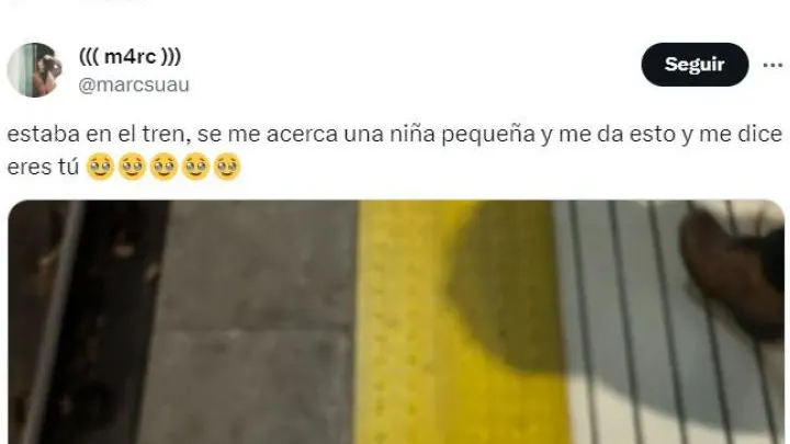 Un tuitero cuenta lo que hizo una ni&ntilde;a peque&ntilde;a con &eacute;l en el tren y enamora a todo el mundo