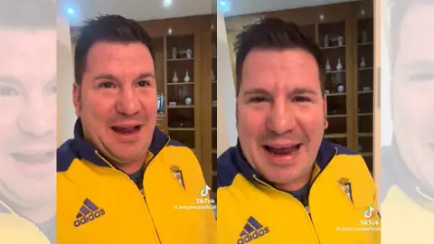 Lucas en uno de sus vídeos de TikTok. Lucas en uno de sus vídeos de TikTok.