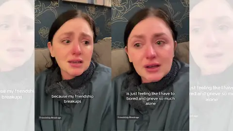 TikTok viral sobre la ruptura de una amistad. TikTok viral sobre la ruptura de una amistad.