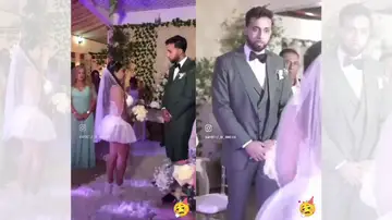 Vídeo viral de un novio que se decepciona al ver el vestido de su futura esposa.