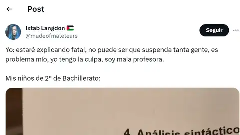 Pantallazo del tuit de @madeofmaletears Pantallazo del tuit de @madeofmaletears