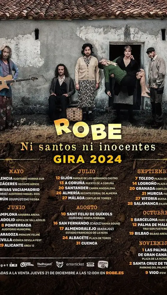 Robe Iniesta dará dos conciertos en Galicia en su nueva gira 'Ahora es  cuando