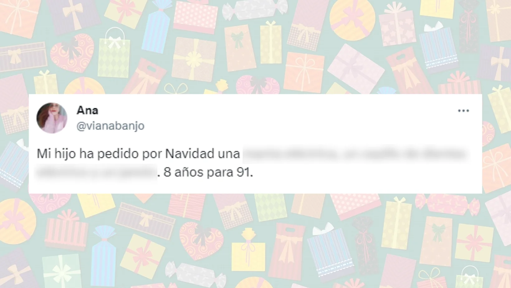 Tuit viral sobre lo que ha pedido su hijo por Navidad.