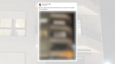 Tuit viral sobre una persona que ha decorado su casa por Noche Vieja. Tuit viral sobre una persona que ha decorado su casa por Noche Vieja.