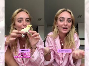 TikTok viral de Natalia Palacios sobre el juego de la cabra.