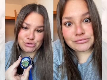 Tiktoker a la que se le ha muerto el Tamagochi de su hijo.
