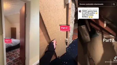 El aterrador descubrimiento de una pareja al tirar una pared de su casa El aterrador descubrimiento de una pareja al tirar una pared de su casa