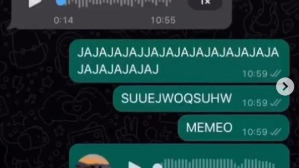 Conversaci&oacute;n de WhatsApp con audios