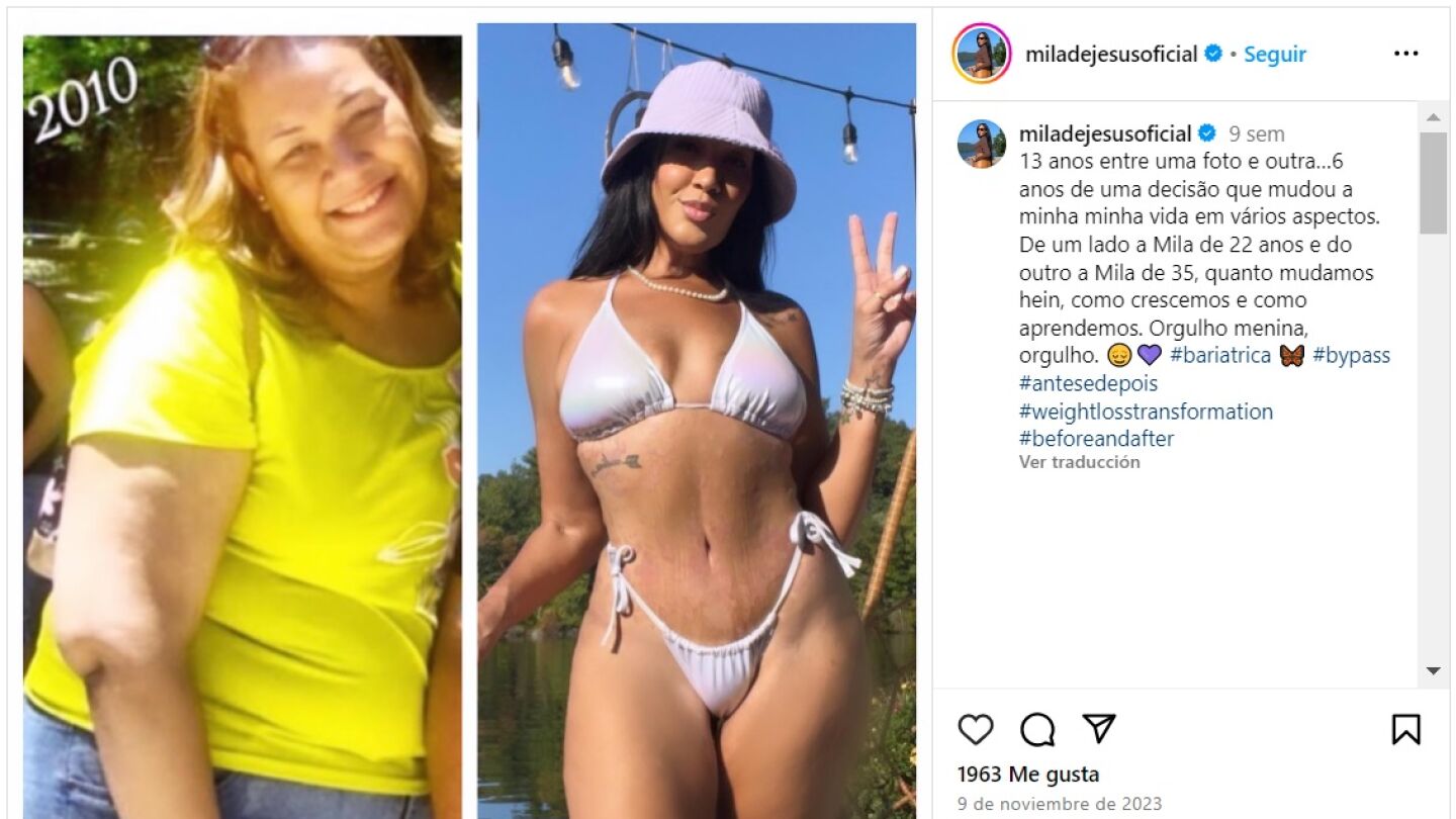 Instagram de la influencer Mila De Jes&uacute;s