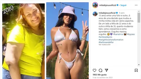 Instagram de la influencer Mila De Jesús Instagram de la influencer Mila De Jesús