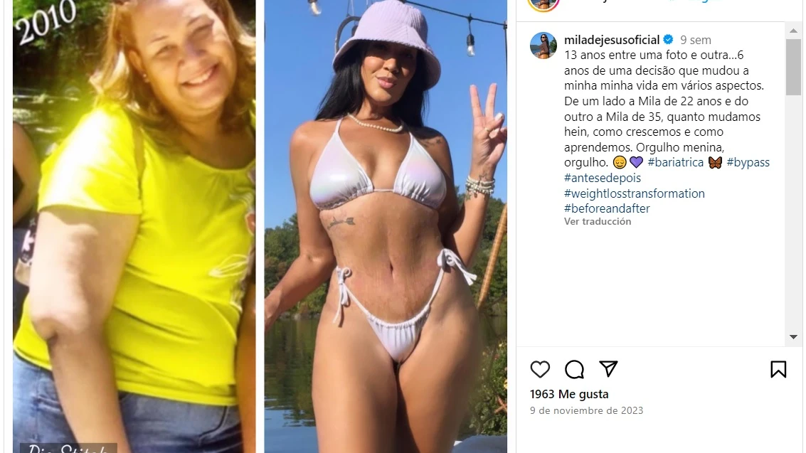 Instagram de la influencer Mila De Jes&uacute;s