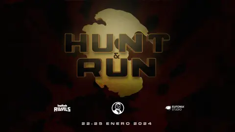 Cartel de Hunt & Run, el Twitch Rivals de IlloJuan. Cartel de Hunt & Run, el Twitch Rivals de IlloJuan.