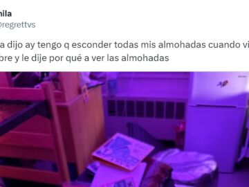 Tuit viral sobre el coj&iacute;n de su amiga.