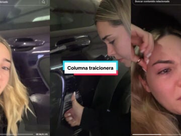 Una tiktoker llora tras rayar el coche de su madre por segunda vez