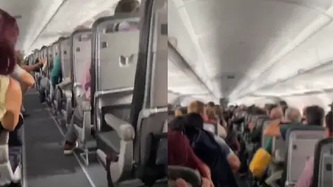Vídeo viral de las turbulencias que sufre un avión. Vídeo viral de las turbulencias que sufre un avión.