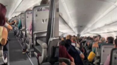Graba las turbulencias que sufre su avión durante el viaje, y todos alucinan por lo fuertes que son