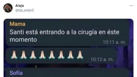 Tuit viral en el que comparte una divertida conversación familiar. Tuit viral en el que comparte una divertida conversación familiar.