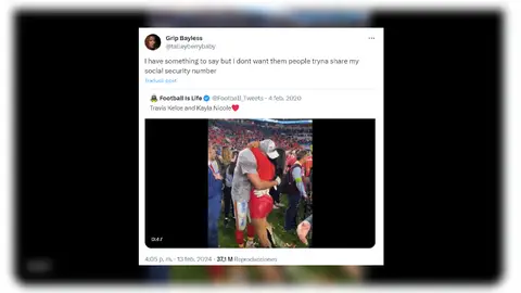 El vídeo de Travis Kelce con su ex, Kayla Nicole. El vídeo de Travis Kelce con su ex, Kayla Nicole.