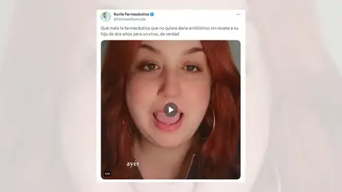 Tuit viral sobre la madre que quería dar antibióticos a su hijo sin receta. Tuit viral sobre la madre que quería dar antibióticos a su hijo sin receta.