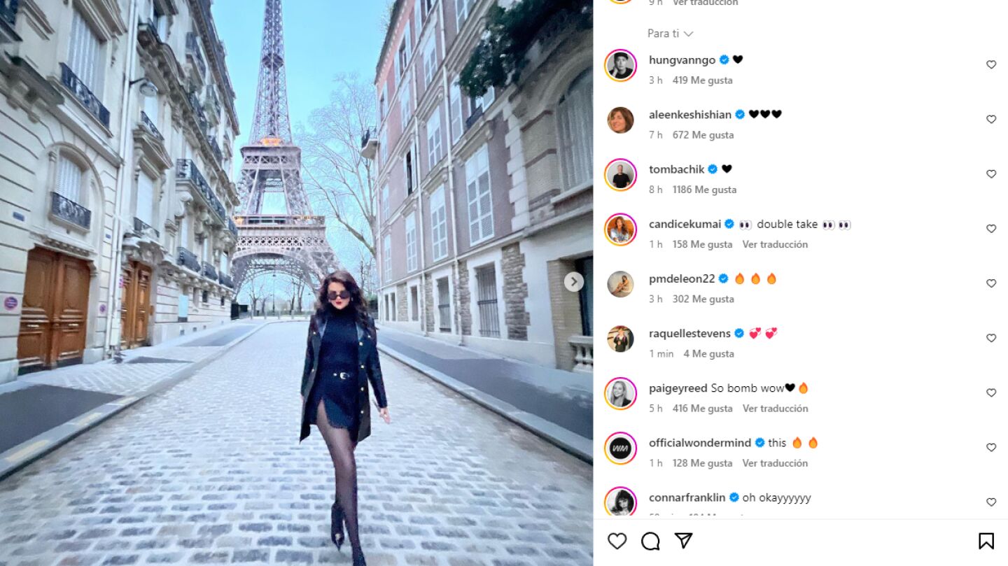 Post de Selena Gomez en Instagram