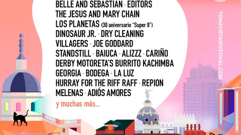 Cartel del festival Tomavistas 2024 Cartel del festival Tomavistas 2024