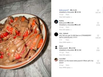 Un v&iacute;deo de unas fresas con chocolate est&aacute; cerca de batir todos los r&eacute;cords de TikTok