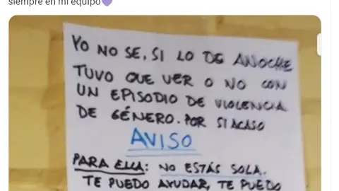 Tuit nota sobre violencia de género vecinos Tuit nota sobre violencia de género vecinos