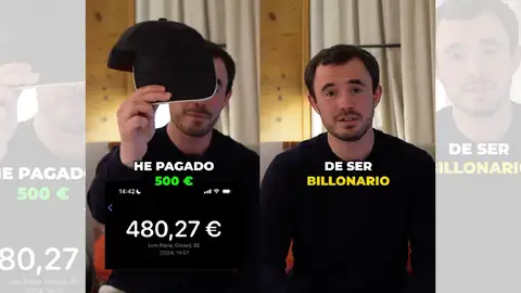 Tiktoker asegura que ha pagado 500 euros por una gorra. Tiktoker asegura que ha pagado 500 euros por una gorra.