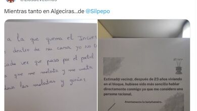 Deja una nota quejándose de su vecina y recibe una respuesta con una firma brutal: 
