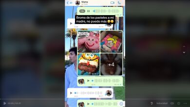 Le gasta a su madre la broma de los pasteles por WhatsApp y los audios no pueden ser más desternillantes