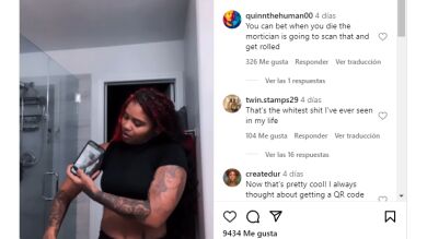 Esta influencer de Las Vegas tiene tatuado un QR en el brazo que nunca la defraudará y todos están flipando con él