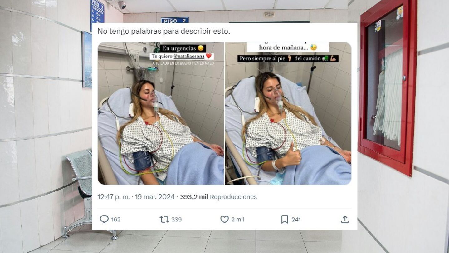 Las impactantes imagenes de la influencer Natalia Osona desde el hospital
