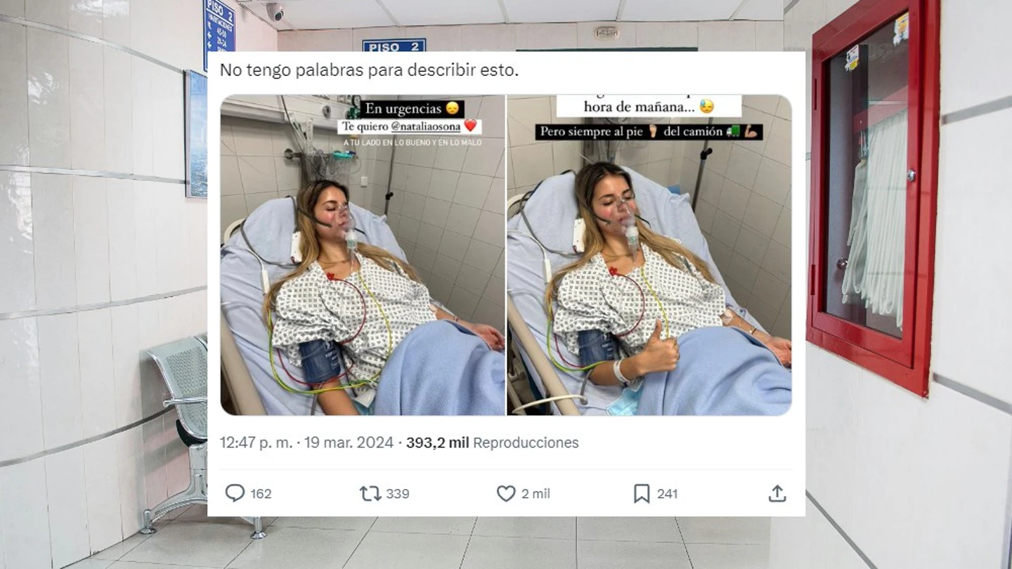 Las impactantes imagenes de la influencer Natalia Osona desde el hospital Las impactantes imagenes de la influencer Natalia Osona desde el hospital