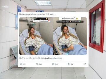 Las impactantes imagenes de la influencer Natalia Osona desde el hospital